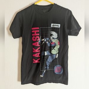 Naruto Shippuden Kakashi Graphic T-shirt Black
